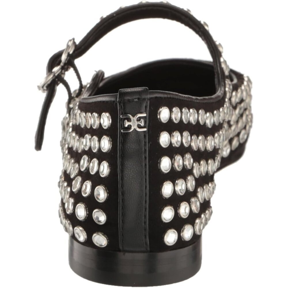 Sam Edelman Flat Shoes Women Black Suede Michaela Mary Jane Flat - Picture 3 of 10